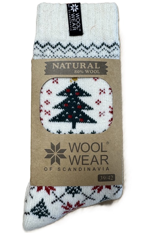 Damen Weihnachtssocken 80% Lammwolle von WOOLWEAR of Scandinavia