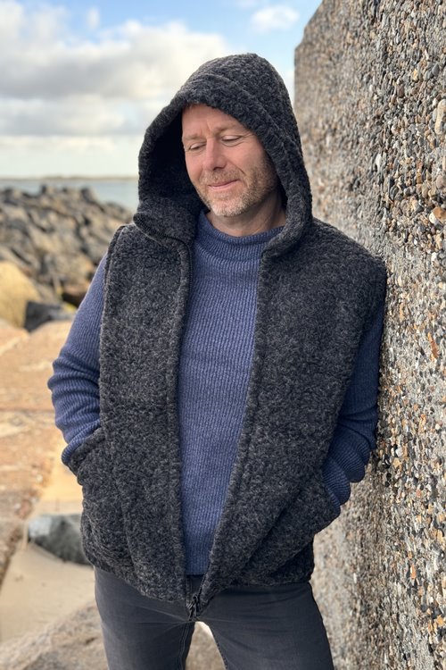 Warme Wollweste herren von WOOLWEAR of Scandinavia 100% Merinowolle